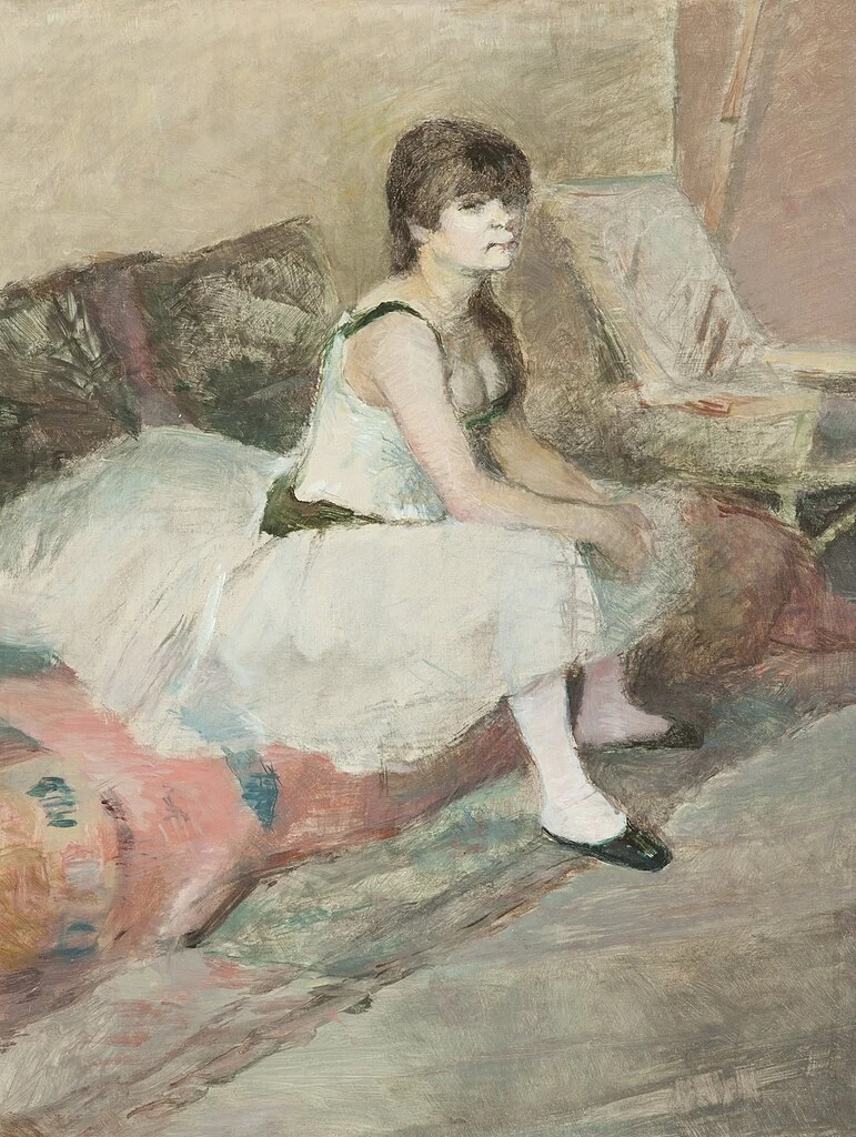 Ballerina seduta su un divano rosa, 1884 - Dixon Gallery, Tennessee